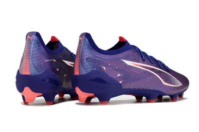 Men's Puma Ultra 5 Ultimate FG Firm Ground Low-Tops Football Boots - Blue/Pink/White