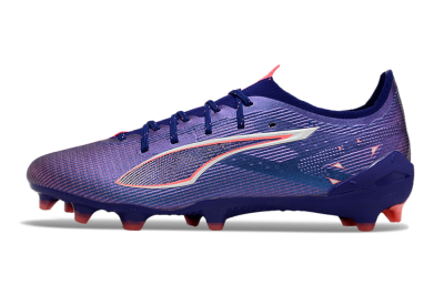 Men's Puma Ultra 5 Ultimate FG Firm Ground Low-Tops Football Boots - Blue/Pink/White