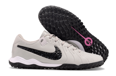 Men's Nike Tiempo Legend 10 Pro TF Artificial Turf Low-Tops Football Shoes - Beige/Black/White