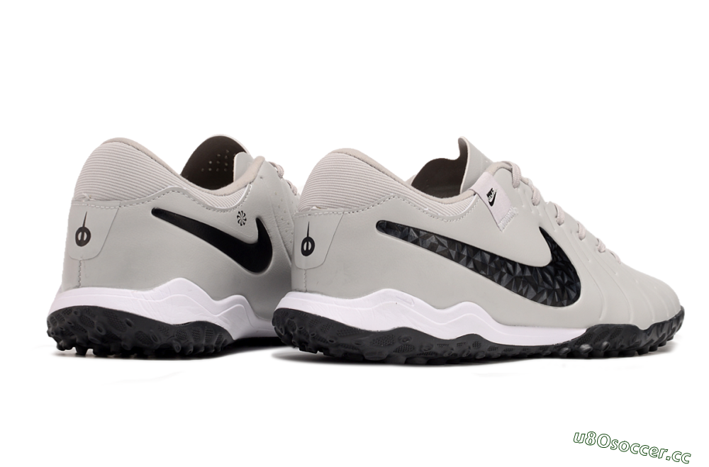Men's Nike Tiempo Legend 10 Pro TF Artificial Turf Low-Tops Football Shoes - Beige/Black/White 6