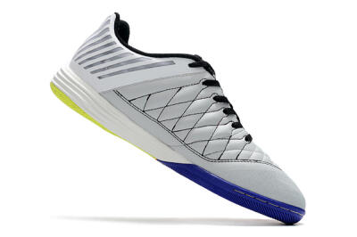 Unisex Nike Lunar Gato 2 IC Indoor & Futsal Low-Tops Football Shoes - White/Silver/Black