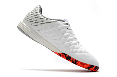 Unisex Nike Lunar Gato 2 IC Indoor & Futsal Low-Tops Football Shoes - White/Black/Red