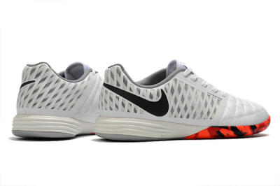 Unisex Nike Lunar Gato 2 IC Indoor & Futsal Low-Tops Football Shoes - White/Black/Red
