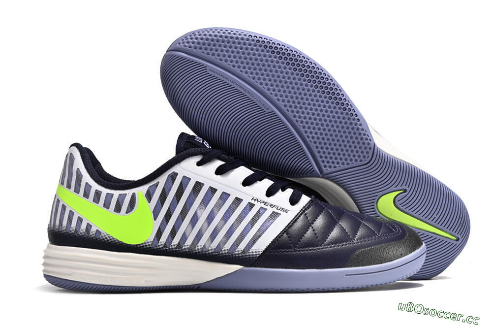 Unisex Nike Lunar Gato 2 IC Indoor & Futsal Low-Tops Football Shoes - Black/White/Yellow 2
