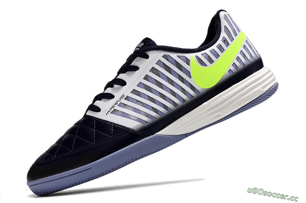 Unisex Nike Lunar Gato 2 IC Indoor & Futsal Low-Tops Football Shoes - Black/White/Yellow 5