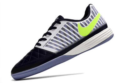 Unisex Nike Lunar Gato 2 IC Indoor & Futsal Low-Tops Football Shoes - Black/White/Yellow