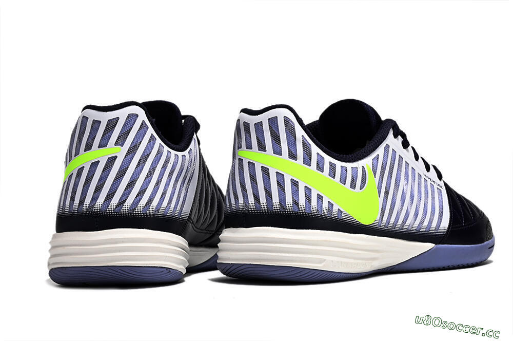 Unisex Nike Lunar Gato 2 IC Indoor & Futsal Low-Tops Football Shoes - Black/White/Yellow 6