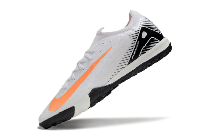 Men's Nike Air Zoom Mercurial Vapor 16 Elite TF Artificial Turf Low-Tops Football Shoes - White/Black/Orange