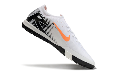 Men's Nike Air Zoom Mercurial Vapor 16 Elite TF Artificial Turf Low-Tops Football Shoes - White/Black/Orange