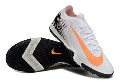 Men's Nike Air Zoom Mercurial Vapor 16 Elite TF Artificial Turf Low-Tops Football Shoes - White/Black/Orange