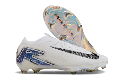 Men's Nike Air Zoom Mercurial Vapor 16 Elite FG Firm Ground Low-Tops Football Boots - White/Black/Blue/Gold