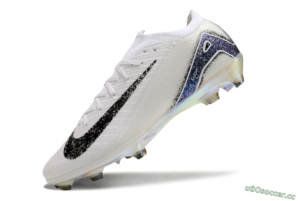 Men's Nike Air Zoom Mercurial Vapor 16 Elite FG Firm Ground Low-Tops Football Boots - White/Black/Blue/Gold 4