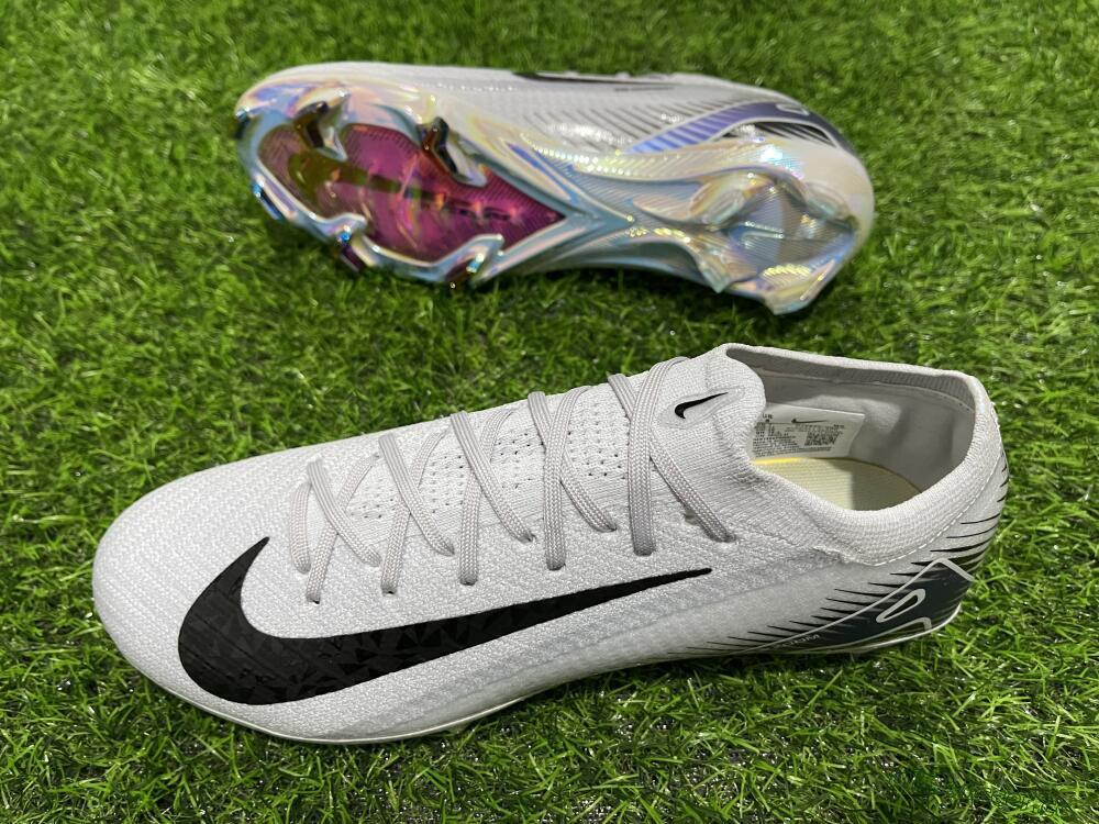 Men's Nike Air Zoom Mercurial Vapor 16 Elite FG Firm Ground Low-Tops Football Boots - White/Black/Blue/Gold