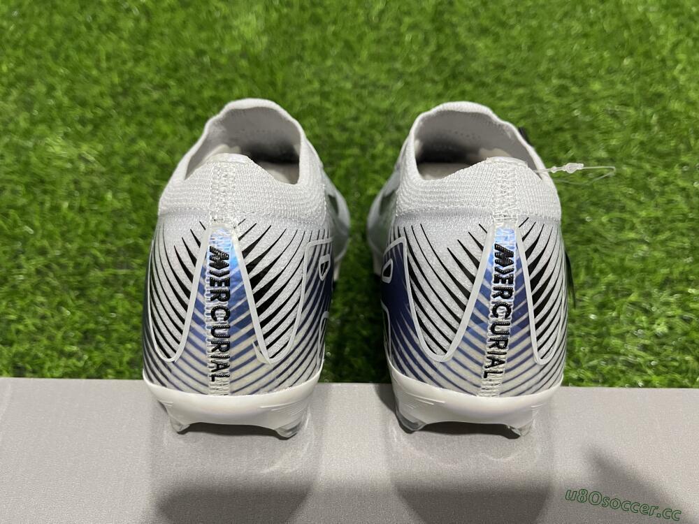 Men's Nike Air Zoom Mercurial Vapor 16 Elite FG Firm Ground Low-Tops Football Boots - White/Black/Blue/Gold