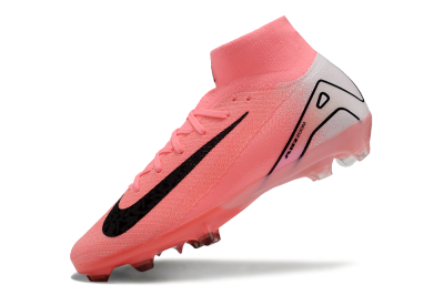 Men's Nike Air Zoom Mercurial Superfly 10 FG Firm Ground Low-Tops Football Boots - Pink/White/Black