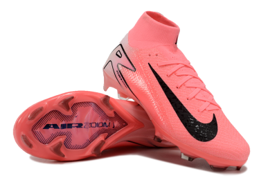 Men's Nike Air Zoom Mercurial Superfly 10 FG Firm Ground Low-Tops Football Boots - Pink/White/Black
