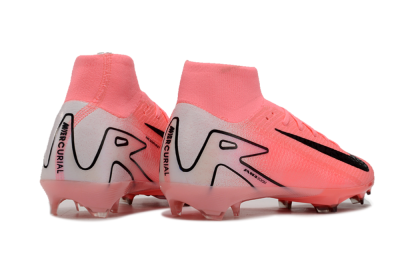 Men's Nike Air Zoom Mercurial Superfly 10 FG Firm Ground Low-Tops Football Boots - Pink/White/Black