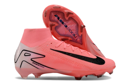 Men's Nike Air Zoom Mercurial Superfly 10 FG Firm Ground Low-Tops Football Boots - Pink/White/Black