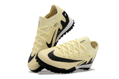 Kids Nike Air Zoom Mercurial Vapor 15 Elite TF Artificial Turf Low-Tops Football Shoes - Beige/Black/White