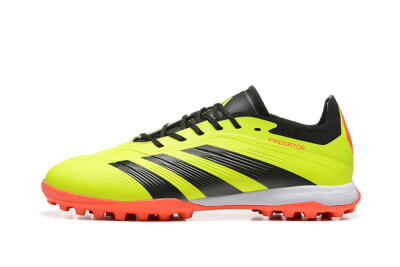 Men's Adidas Predator 24 Elite TF Artificial Turf Low-Tops Football Shoes - Yellow/Black/Red