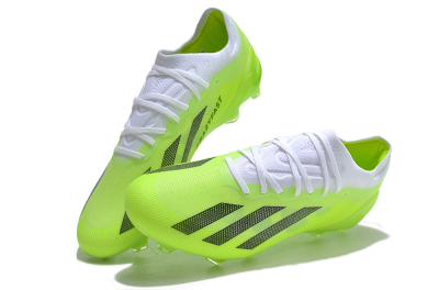 Kids Adidas X Speedportal.1 FG Firm Ground Low-Tops Football Boots - Yellow/Black/White