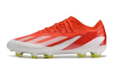 Kids Adidas X Speedportal.1 FG Firm Ground Low-Tops Football Boots - Red/White/Yellow