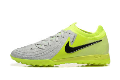 Men's Nike Phantom GX 2 Elite TF Artificial Turf Low-Tops Football Shoes - Grey/Yellow/Black