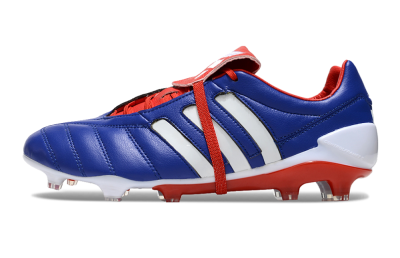 Men's Adidas Predator Mutator Mania Tormentor Tongue FG Firm Ground Low-Tops Football Boots - Blue/White/Red
