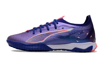 Men's Puma Ultra 5 Ultimate TF Artificial Turf Low-Tops Football Shoes - Purple/Red/White