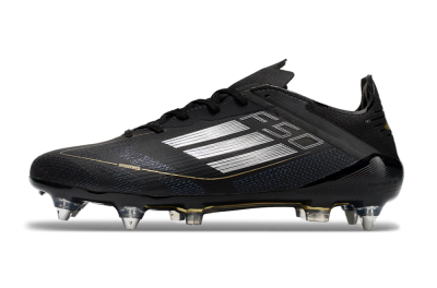 Men's Adidas F50 Elite SG Soft Ground Low-Tops Football Boots - Black/White