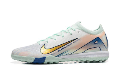 Men's Nike Air Zoom Mercurial Vapor 16 Elite TF Artificial Turf Low-Tops Football Shoes - Jade/Blue/Gold