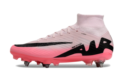 Men's Nike Air Zoom Mercurial Superfly 9 Elite SG Soft Ground High-Tops Football Boots - Pink/Black