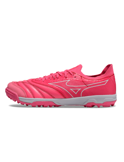Men's Mizuno Morelia Neo Sala TF Artificial Turf Low-Tops Football Shoes - Pink/White