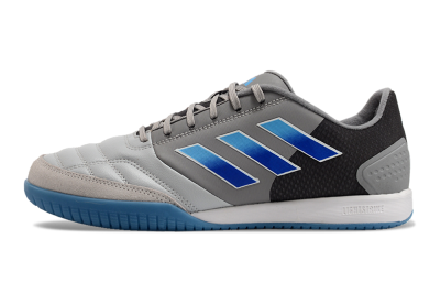 Men's Adidas Top Sala Competition IC Indoor & Futsal Low-Tops Football Shoes - Grey/Blue/White