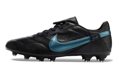 Men's Nike The Premier 3 FG Firm Ground Low-Tops Football Boots - Black/Silver/Blue