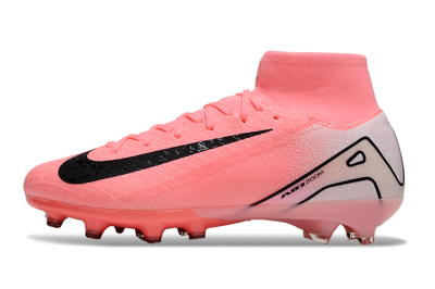 Men's Nike Air Zoom Mercurial Superfly 10 Elite AG Artificial Grass High-Tops Football Boots - Pink/White/Black