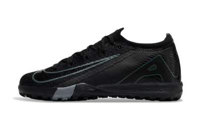 Kids Kids Nike Air Zoom Mercurial Vapor 16 Elite TF Artificial Turf Low-Tops Football Shoes - Black/Green/Silver