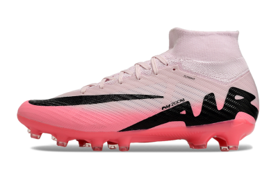 Unisex Nike Air Zoom Mercurial Superfly 9 Elite AG Artificial Grass High-Tops Football Boots - Pink/Red/Black
