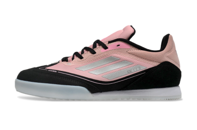 Men's Messi Adizero F50 Freestyle IC Indoor & Futsal Low-Tops Football Shoes - Pink/Silver/Black