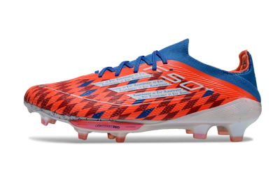 Men's Adidas F50+ Lightstrike Elite FG Firm Ground Low-Tops Football Boots - Red/Blue/White