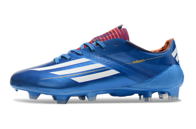 Men's Adidas F50 Adizero Elite FG Firm Ground Low-Tops Football Boots - Blue/White/Red