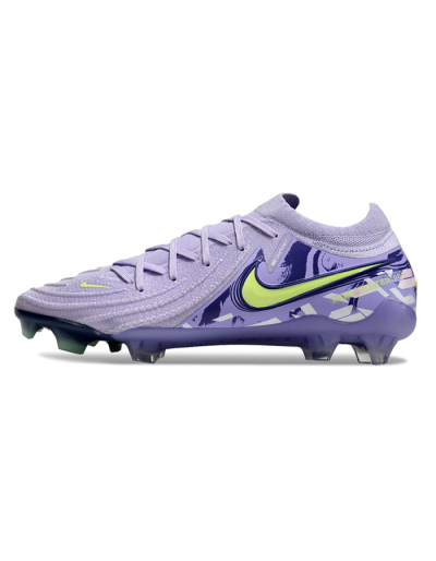 Men's Nike Phantom Luna Elite FG Firm Ground Low-Tops Football Boots - Purple/Yellow/White
