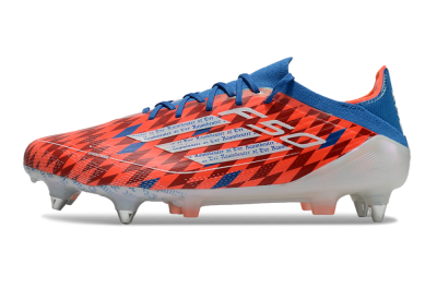 Men's Adidas F50 Elite SG Soft Ground Low-Tops Football Boots - Red/Blue/White