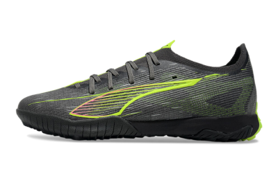 Men's Puma Ultra Ultimate TF Artificial Turf Low-Tops Football Shoes - Oliver Green/Yellow