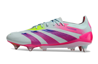 Men's Adidas Predator Elite 24 SG Soft Ground Low-Tops Football Boots - Jade/Pink/Blue