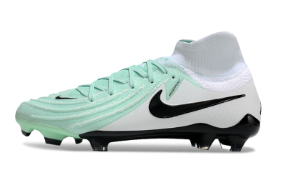 Men's Nike Phantom Luna Elite FG Firm Ground High-Tops Football Boots - Green/White/Black