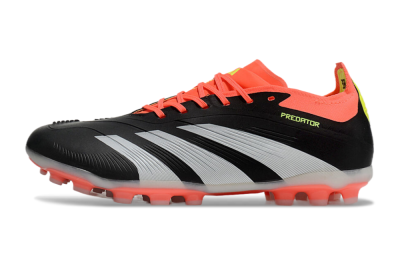 Unisex Adidas Predator Elite 24 MG Multi Ground Low-Tops Football Boots - Black/White/Red