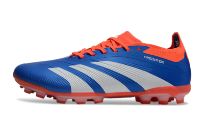 Unisex Adidas Predator Elite 24 MG Multi Ground Low-Tops Football Boots - Blue/White/Red