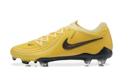 Men's Nike Phantom Luna Elite FG Firm Ground Low-Tops Football Boots - Yellow/White/Black