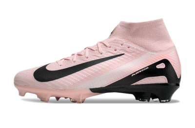 Unisex Nike Air Zoom Mercurial Superfly 10 Elite FG Firm Ground High-Tops Football Boots - Pink/White/Black